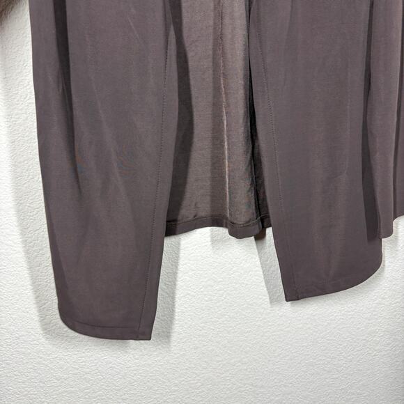 Also Known As Medium One Button Cardigan Brown Nylon Blend V Neck Long Sleeves - Picture 6 of 9